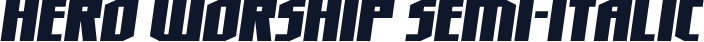 Hero Worship Semi-Italic