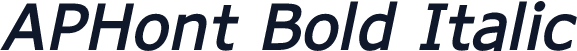 APHont Bold Italic