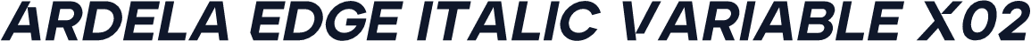 Ardela Edge Italic Variable X02