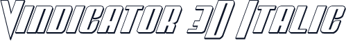 Vindicator 3D Italic
