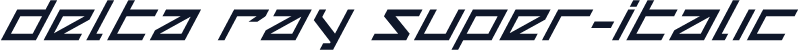 Delta Ray Super-Italic
