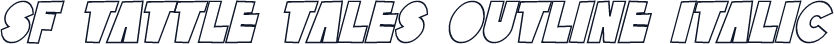 SF Tattle Tales Outline Italic