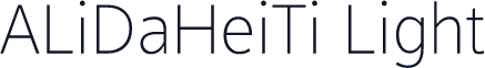 ALiDaHeiTi Light