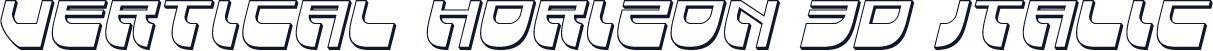 Vertical Horizon 3D Italic