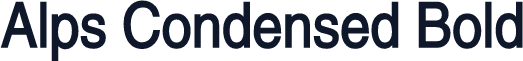 Alps Condensed Bold