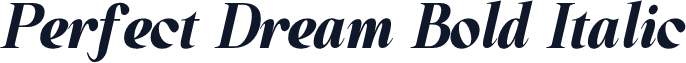 Perfect Dream Bold Italic