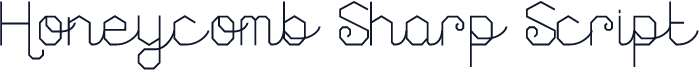 Honeycomb Sharp Script