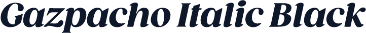Gazpacho Italic Black