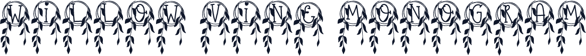 Willow Vine Monogram