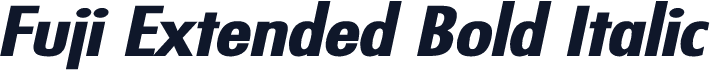 Fuji Extended Bold Italic