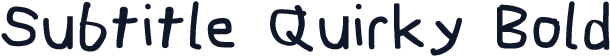 Subtitle Quirky Bold