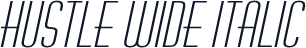 Hustle Wide Italic