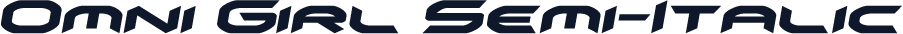 Omni Girl Semi-Italic