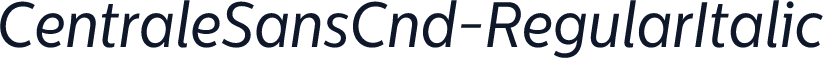 CentraleSansCnd-RegularItalic