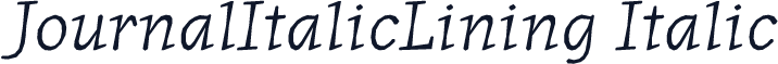 JournalItalicLining Italic