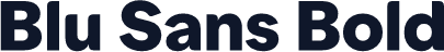 Blu Sans Bold