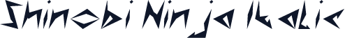Shinobi Ninja Italic