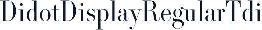 DidotDisplayRegularTdi