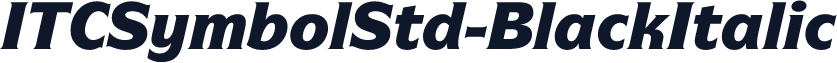 ITCSymbolStd-BlackItalic