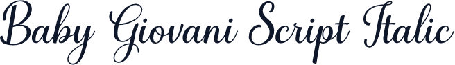 Baby Giovani Script Italic