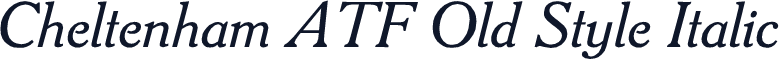 Cheltenham ATF Old Style Italic