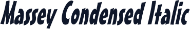 Massey Condensed Italic
