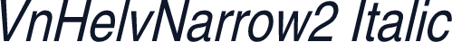 VnHelvNarrow2 Italic