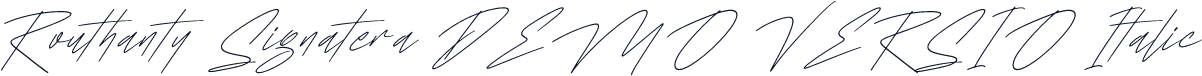 Routhanty Signatera DEMO VERSIO Italic