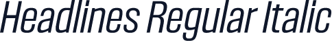 Headlines Regular Italic