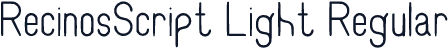 RecinosScript Light Regular