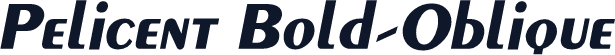Pelicent Bold-Oblique