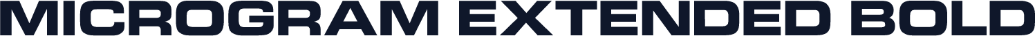 Microgram Extended Bold