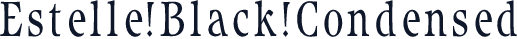 Estelle Black Condensed
