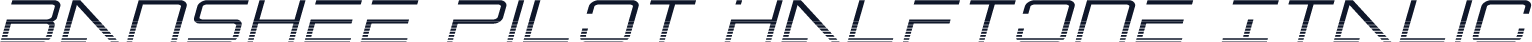 Banshee Pilot Halftone Italic