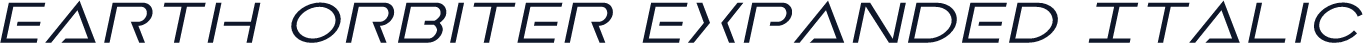 Earth Orbiter Expanded Italic