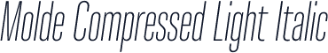Molde Compressed Light Italic