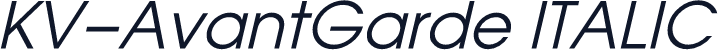 KV-AvantGarde ITALIC