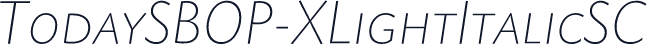 TodaySBOP-XLightItalicSC