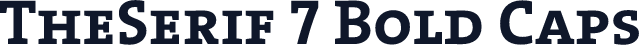 TheSerif 7 Bold Caps