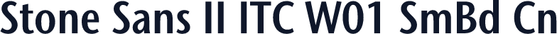 Stone Sans II ITC W01 SmBd Cn