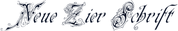 Neue Zier Schrift