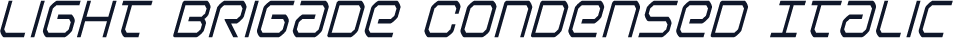 Light Brigade Condensed Italic