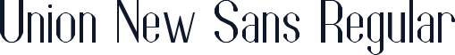 Union New Sans Regular