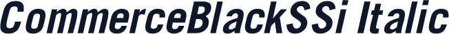 CommerceBlackSSi Italic