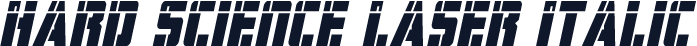 Hard Science Laser Italic