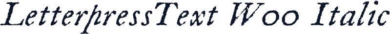 LetterpressText W00 Italic
