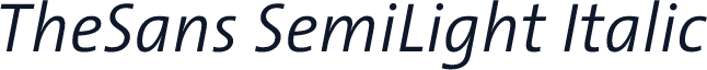 TheSans SemiLight Italic