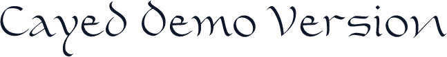 Cayed Demo Version