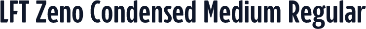 LFT Zeno Condensed Medium Regular