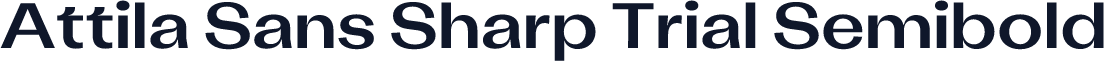 Attila Sans Sharp Trial Semibold